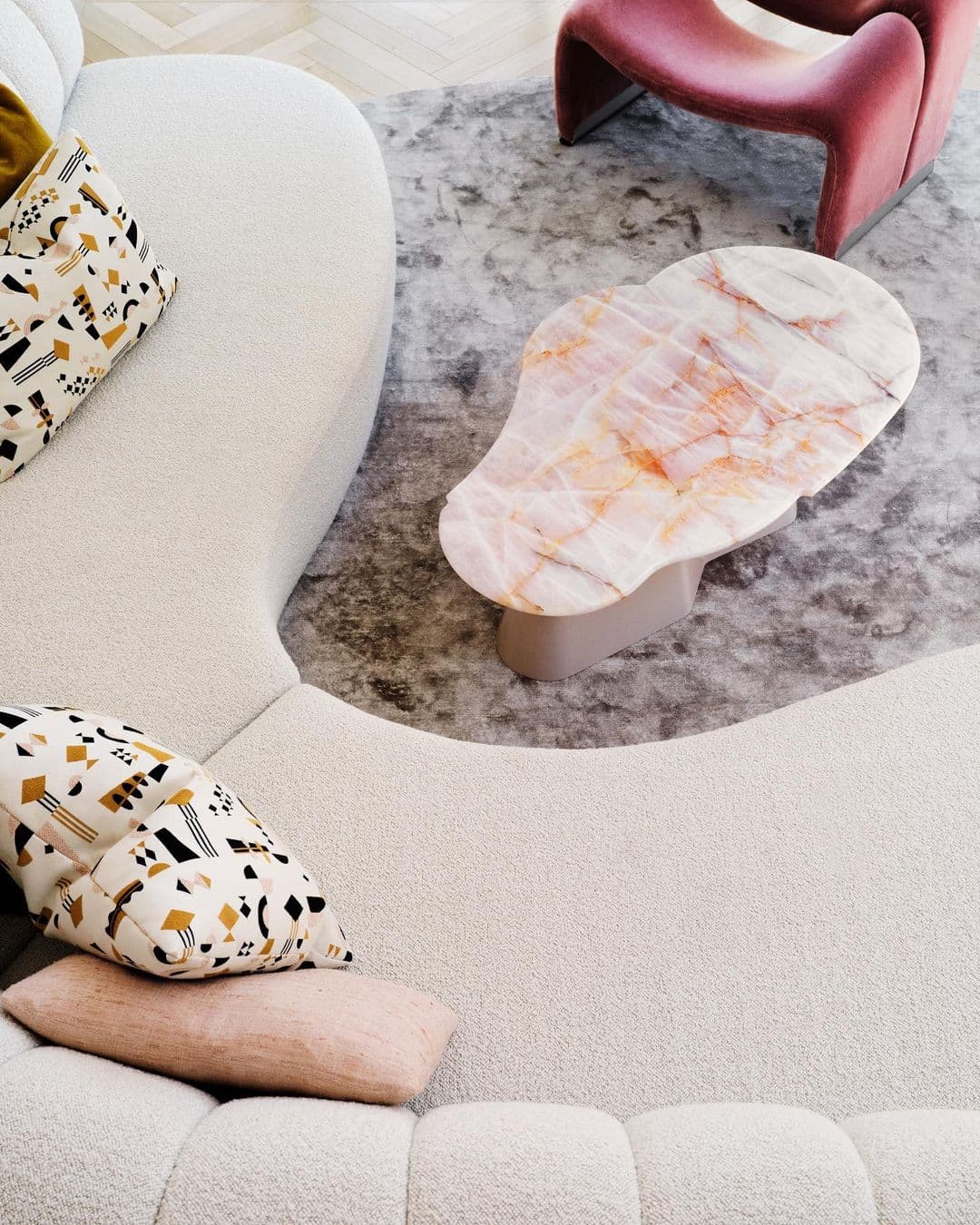 Rose Onyx Coffee Table