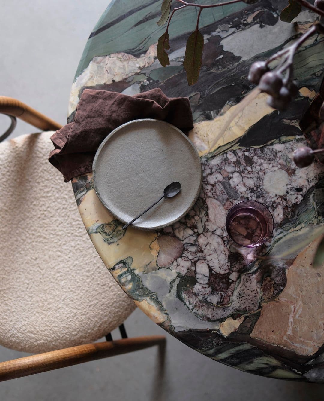 Natural stone surface